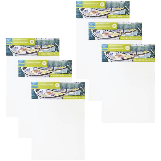 Artists Loft; 6 Pack: Level 3 Gallery Wrapped Heavy Duty Canvas by Artist's Loft®; Category:Bulk Canvas; Image:1